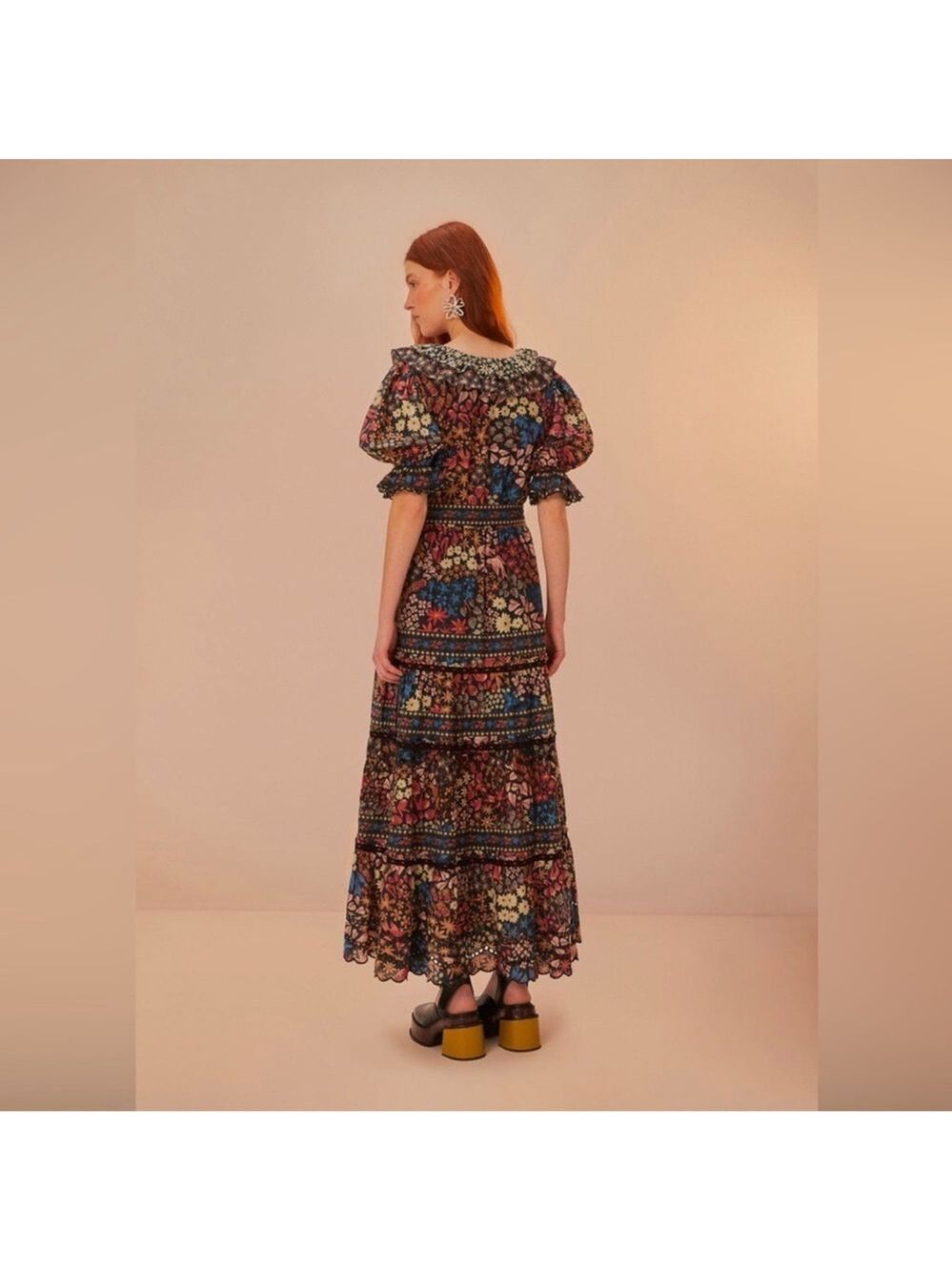 Farm Rio Black Jujus Garden Maxi Dress - Picture 6 of 10